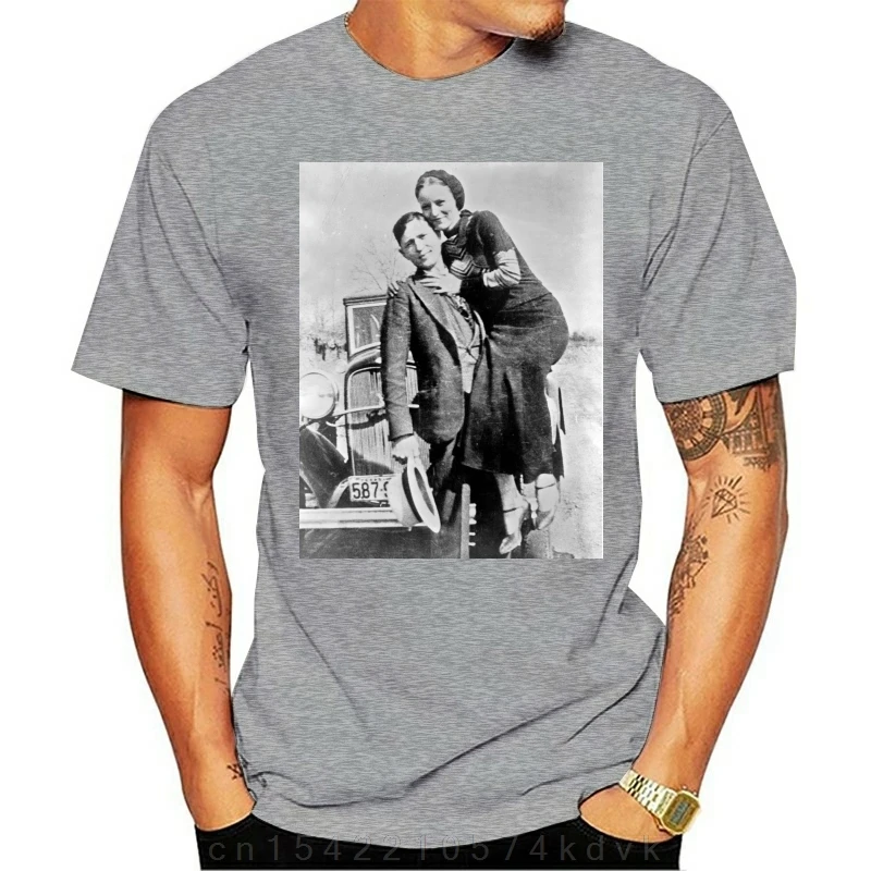 Men Tshirt Bonnie And Clyde  T Shirt Women T-Shirt Tees Top