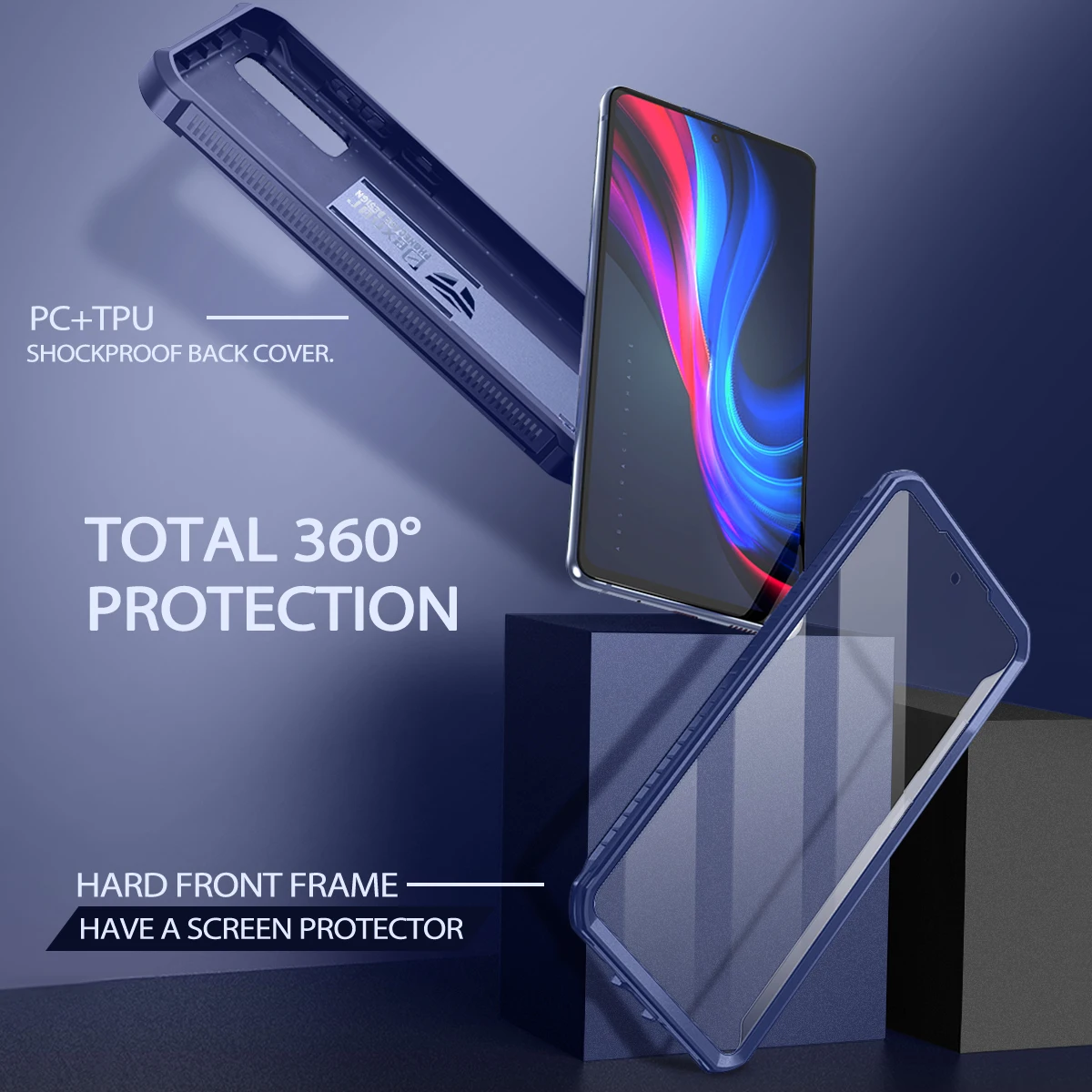 For Samsung Galaxy S20 FE Shockproof Case with Screen Protector Stand Phone Back Cover for S20 FE Phone Heavy Duty Bumper Case