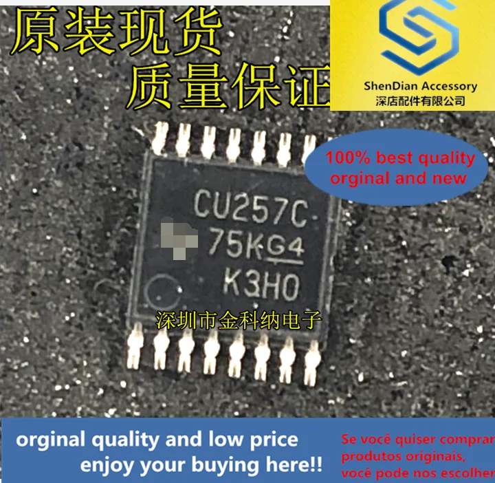 10Pcs Hanya Asli Baru SN74CBT3257CPWR Sutra Layar CU257C TSSOP16 Patch Chip Decoder