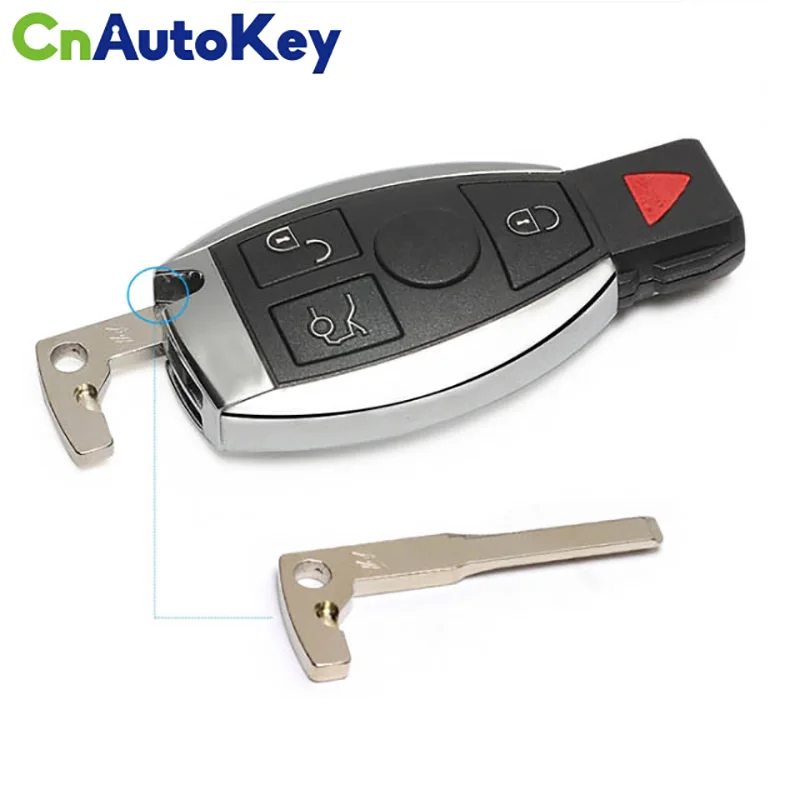 

CN002078 3 Button Replacement Smart key Fob for Benz with red dots panic 315MHz And 433MHz Variable Frequency