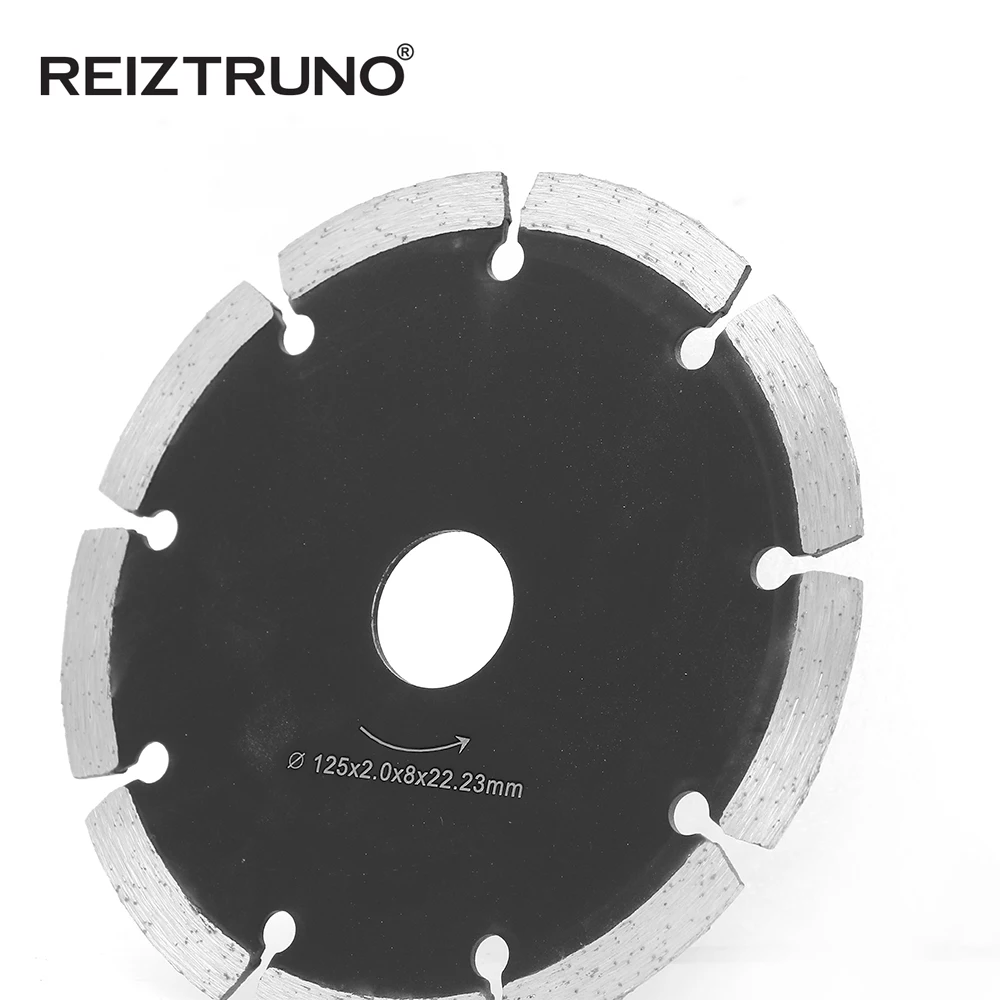 REIZTRUNO 125mm Dry Cutting General Purpose Power Saw Segmented Diamond Blades for Masonry Brick/Block Pavers Concrete Stone