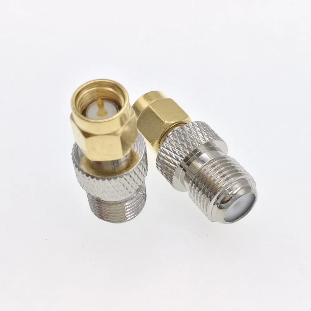 10PCS Gold SMA Male To F Female RF Connector Adapter