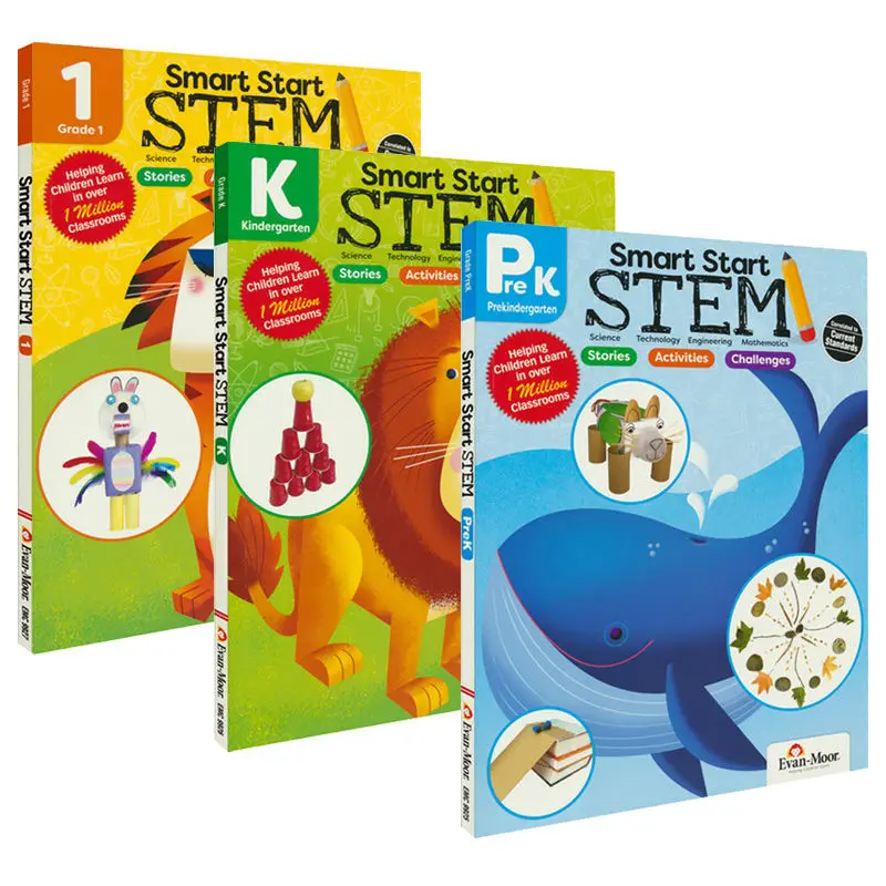 

English Original Version Of Smart Start Stem Smart Enlightenment Series, California Original Teaching Supplement 3 Volumes