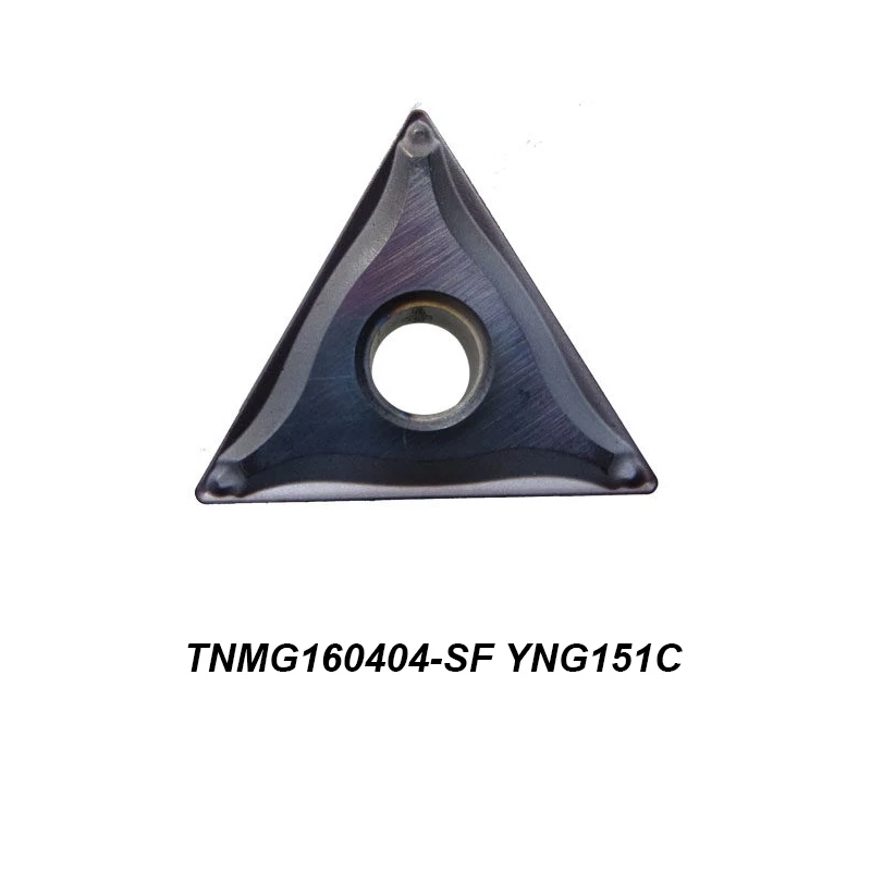 Original TNMG 160404-SF TNMG160404-SF YNG151C Triangular Boring Cutter CNC Tool External Turning Holder Carbide Insert