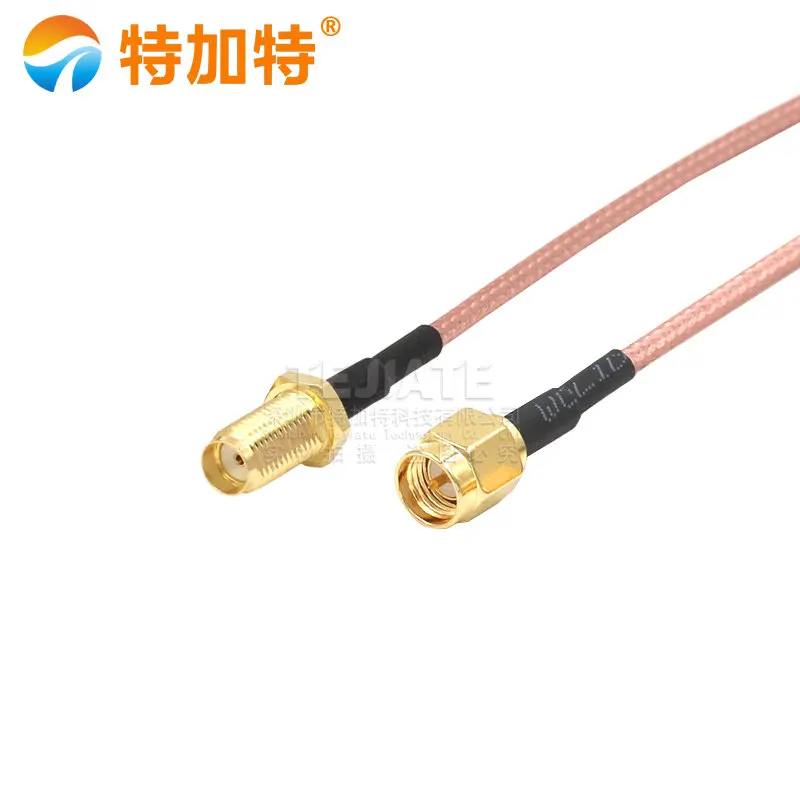2PCS TEJIATE SMA 남성 헤더 SMA 외부 나사 내부 핀/구멍 점프 와이어 SMA-J 케이블 RG316 와이어 0.08 ~ 2M