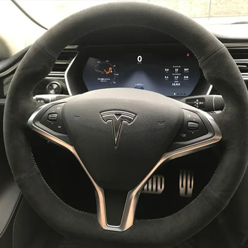 

Замшевый чехол для руля Tesla Model-S Model-X
