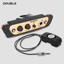 Doppio CJ01L Cajon Box Drum Preamp Pickup Pickup per strumenti musicali con microfono Jack da 1/4 pollici