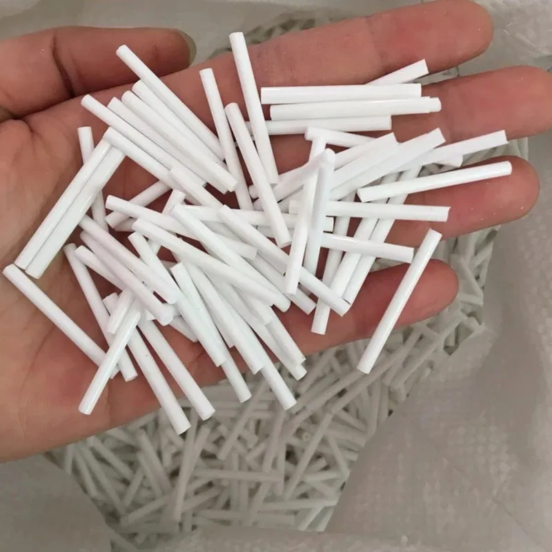 100Pcs/Bag 2.5*25mm Long Size Silver Core Czech Glass Seed Bugle Beads Tube For Jewelry Garment DIY Bracelet Craft Accessories