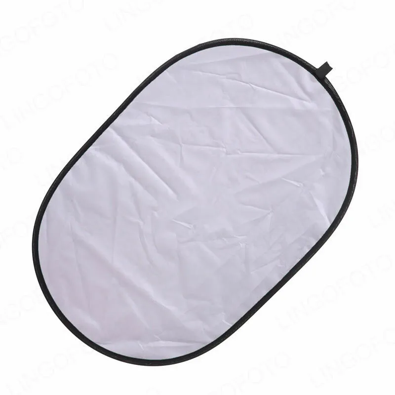 100x150cm  2-in-1 Collapsible Round Disc Studio Light Reflector Silver & White NP6126