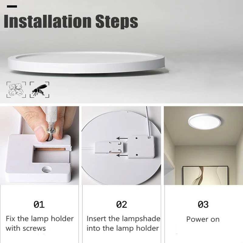 Moderne Ronde Led Panel Plafondlamp Voor Slaapkamer 6W 9W 13W 18W 24W Led Plafond licht AC85-265V Lampada Led Lamp