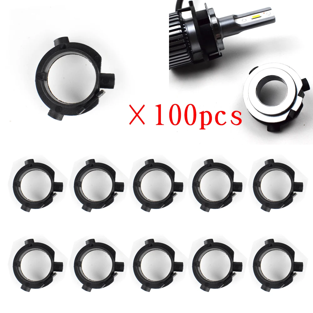

100Pcs H7 Car LED Headlight Bulb Adapter Holder Base Sockets Headlamp Retainers For Mitsubishi Outlander Kia Hyundai D106A