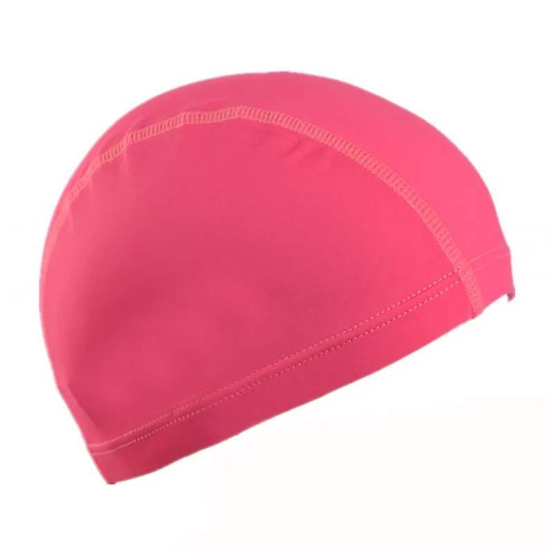 Elastic Nylon Swimming Caps For Male Female Soild Ear Protection Long Hair Swimming Pool Hat Free Size Ultrathin Bathing Caps