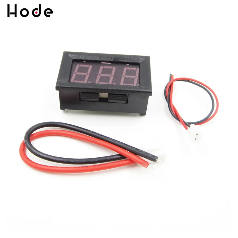 DC 0-10A Red Ampere LED Amp Panel Meter 3Bit Display No Need Shunt Mini Digital Ammeter