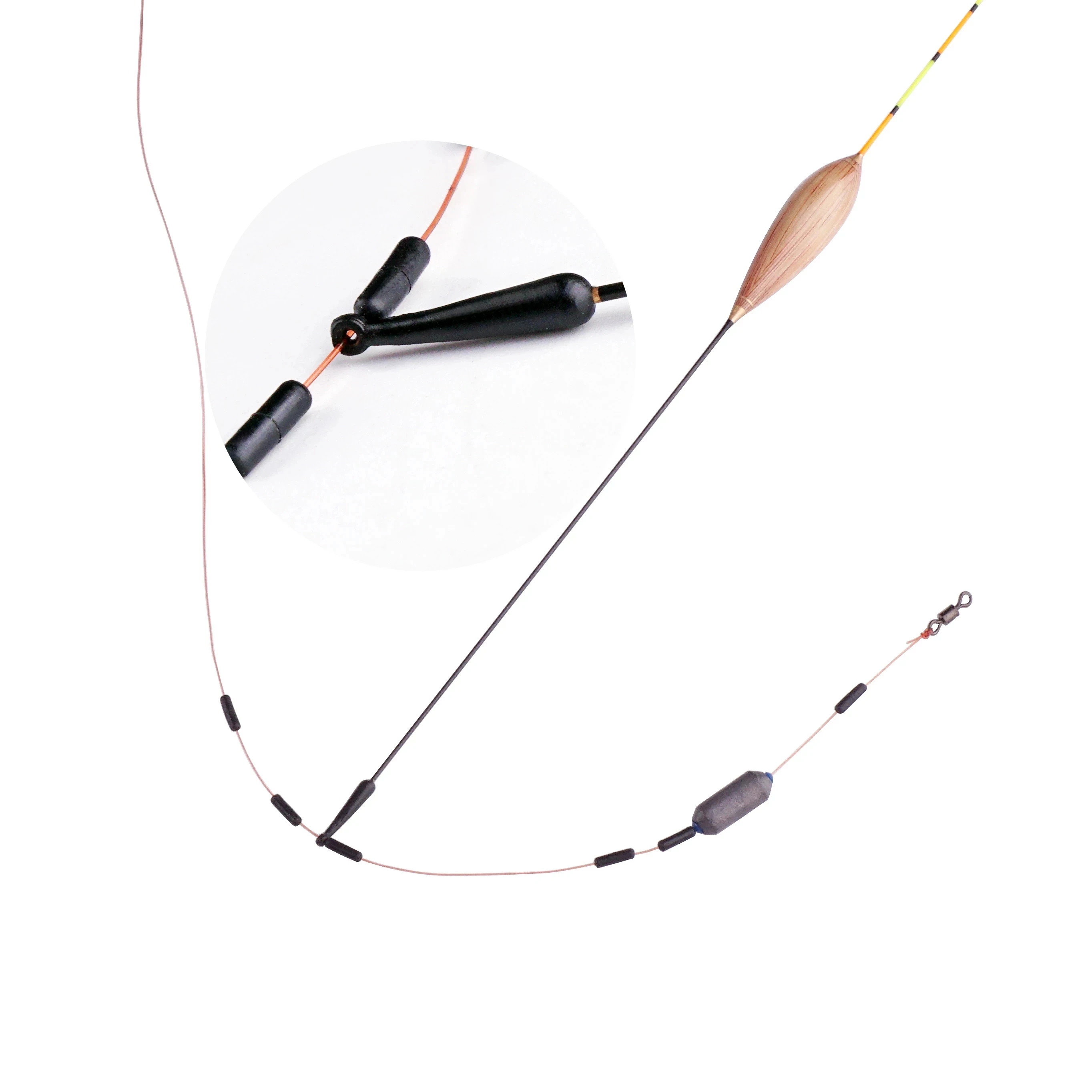 6Pieces/lot High Quality Fishing Float Rest Three Size L M S Rubber Float Holder Stopper Bobber Fishing Tackle Accessories