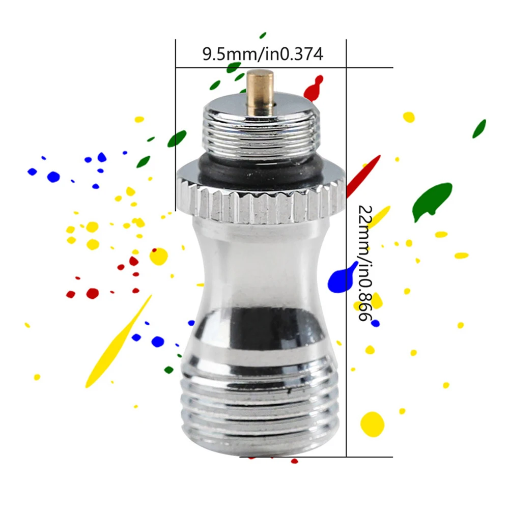 Stainless Steel Double Action Air Inlet Adapter Valve Hobbyists Use for Airbrush Paint Spray Machine Parts Watering Tool