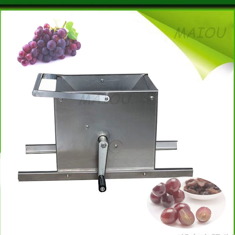 Grape Crusher Destemmer Stainless Steel Grape Crusher Machine Grape Juice Press Machine