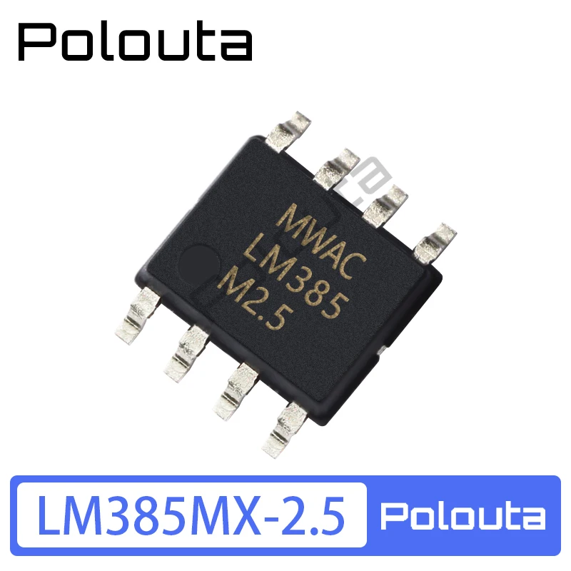 10 Pcs LM385MX-2.5 SOP-8 SMD Voltage Reference IC Chip Acoustic Components Kits Arduino Nano Integrated Circuit Polouta