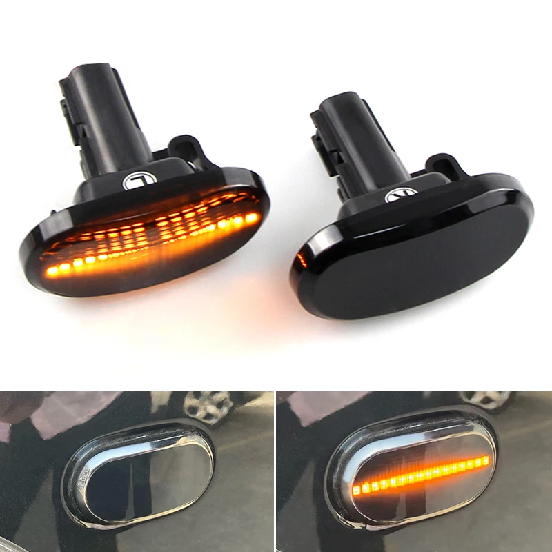 2PCS Led Side Marker Turn Signal Indicator Repeater Light For SUZUKI JIMNY JB64W JB74 JB23 JB64 1999-2019