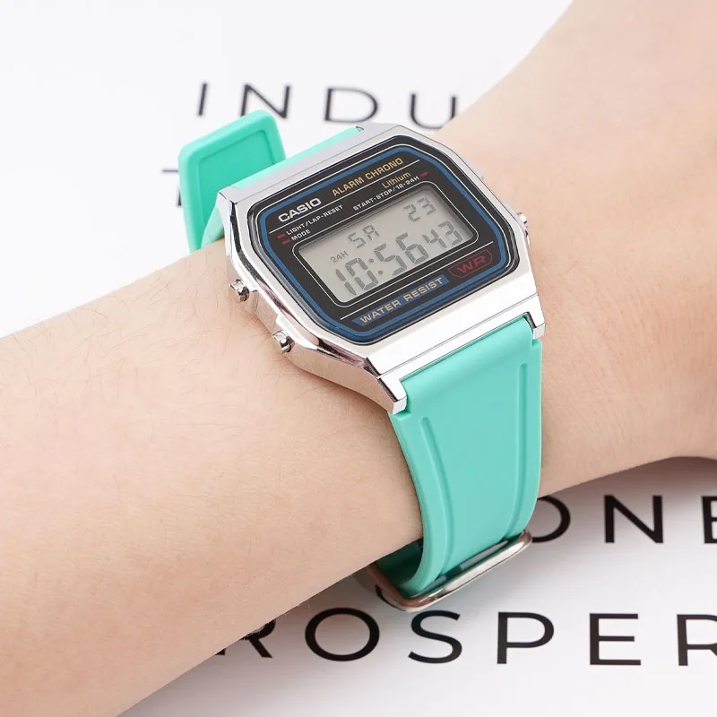 Colorful Silicone Watch Strap for Casio F91W/F84/F105/108/A158/168/AE1200/1300 Replacement Fashion Soft Watch Bracelet Watchband