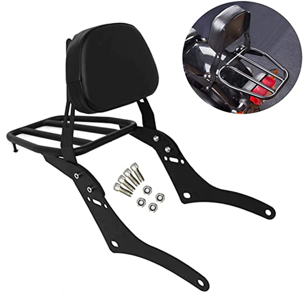 

Motorcycle Luggage Rack Carrier Rear Passenger Sissy Bar Backrest For Honda Rebel CMX300 CMX500 CMX 300 500 2017-2023 2021