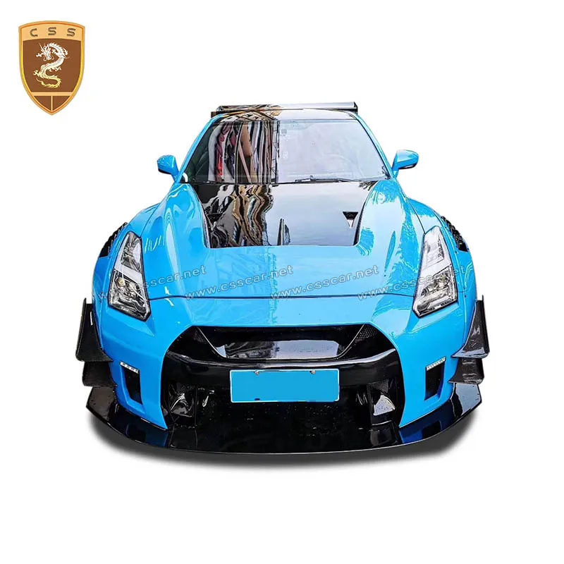 

For Nissan GTR R35 Upgrade LB.2 Style Carbon Fiber Fiberglass Front Rear Bumper Side Skirt Wheel Arch Moulding Fender Bodykits