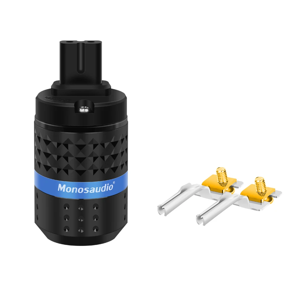 Monosaudio reines Kupfer, vergoldet/rhodiniert, Abbildung 8 C7, 25 A/250 V/C19, 20 A/250 V, weiblicher AC-Steckdosenanschluss für HiFi-Audio – Detail 14