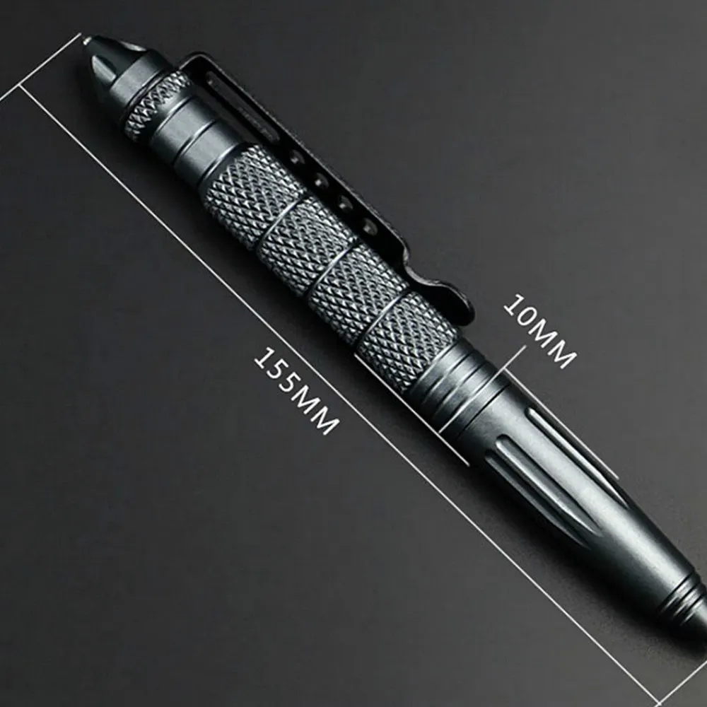 EDC  Tactical Pen Multifunction Outdoor Self Defense Aluminum Alloy Emergency Glass Breaker Pen Security Survival Tool