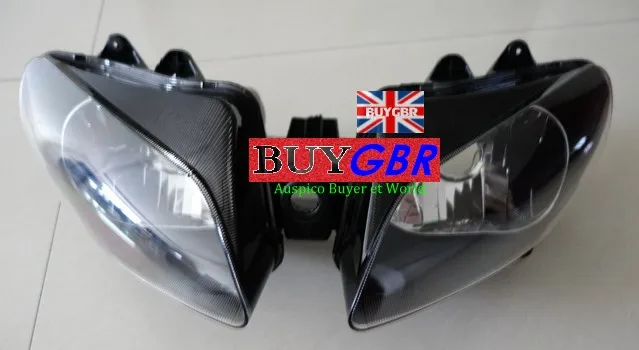 Buygbr For Yamaha YZF R1 2000-2001 00 01 YZF-R1 Motorcycle Headlight Lamp Assembly YZF-R1 2000 2001