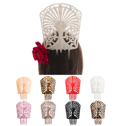 Vintage High Hair Combs Colorful Acetate Hair Accessories Faux Tortoise shell Hair clips Flamenco Headdresses Women jewelry gift