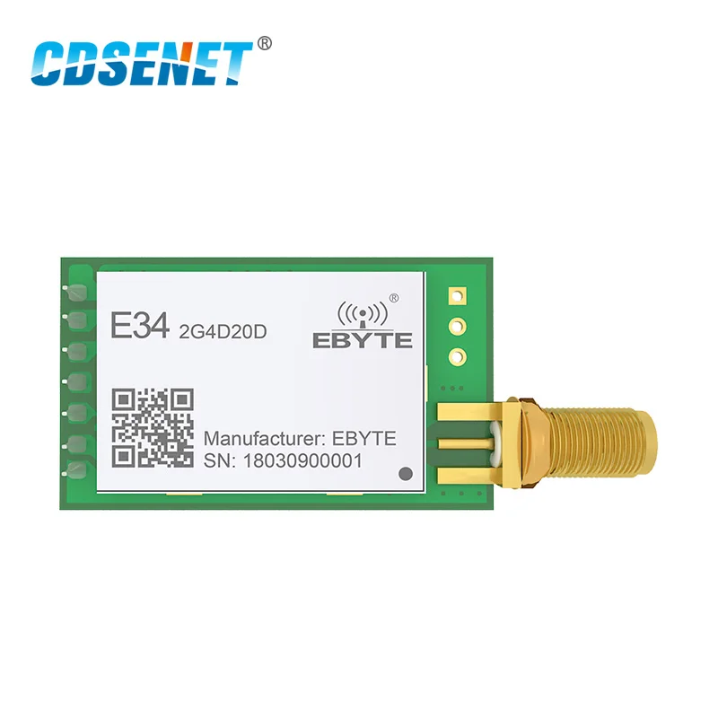 NRF24L01P 20dBm 2,4G UART Wireless Transceiver Modul CDSENET E34-2G4D20D-V 2,0 Long Range High Speed Sender DIP