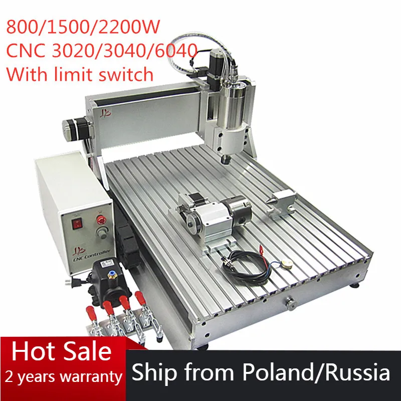 4 Axis Cnc 3040 USB Port Mach3 CNC Router 3020 Engraver Engraving Milling Citting Machine 6040 with Limit Switch