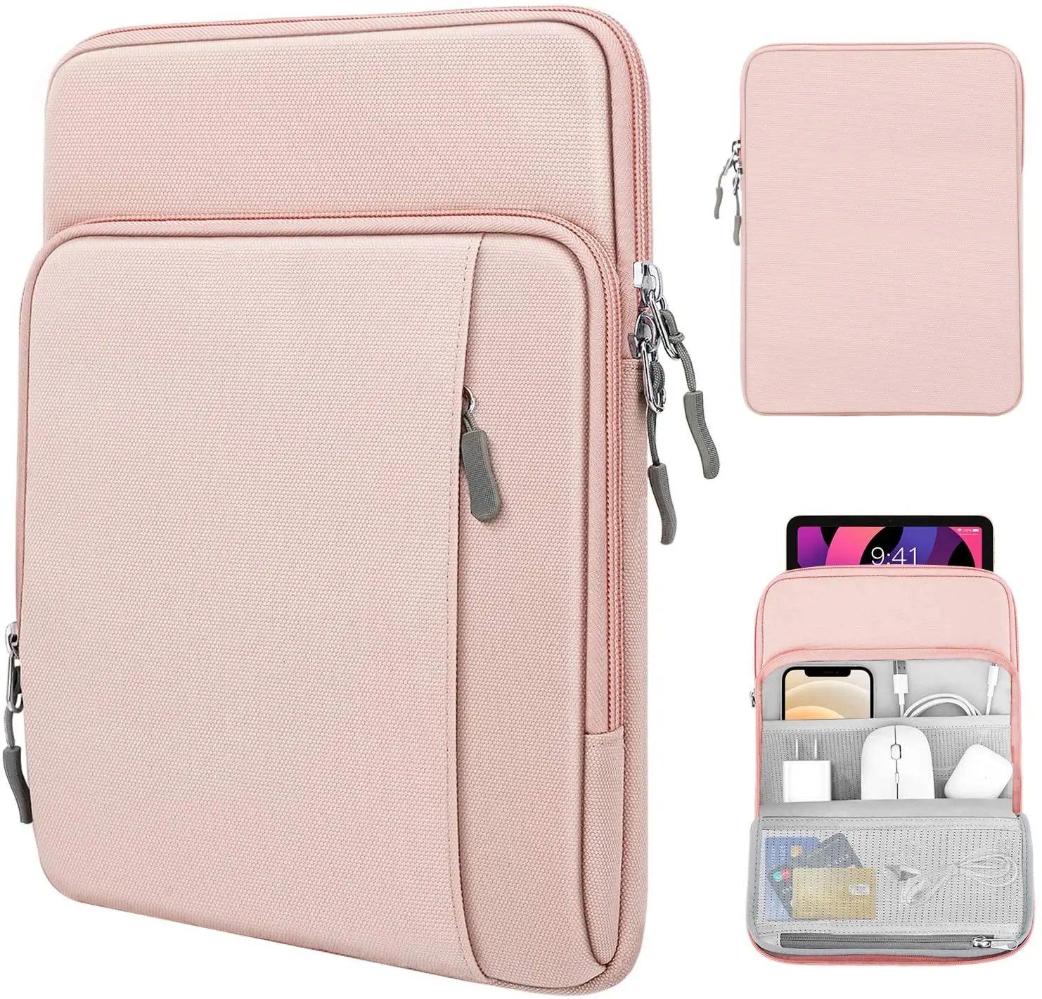 

9-11 Inch Tablet Sleeve Case for iPad Air 4 case,iPad Pro 11 2021,Xiaomi Pad 5,Galaxy Tab A7 10.4,S6 Lite 2020 Accessories