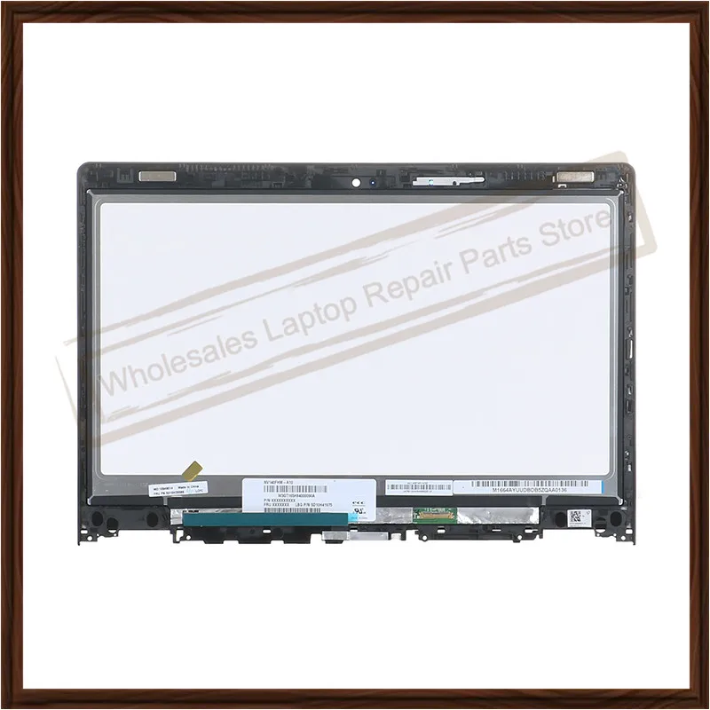 display lcd de toque para lenovo yoga 14 80jh 80qd yoga 70014isk lcd montagem da tela de vidro digitador com quadro 14 nv140fhm a10 01