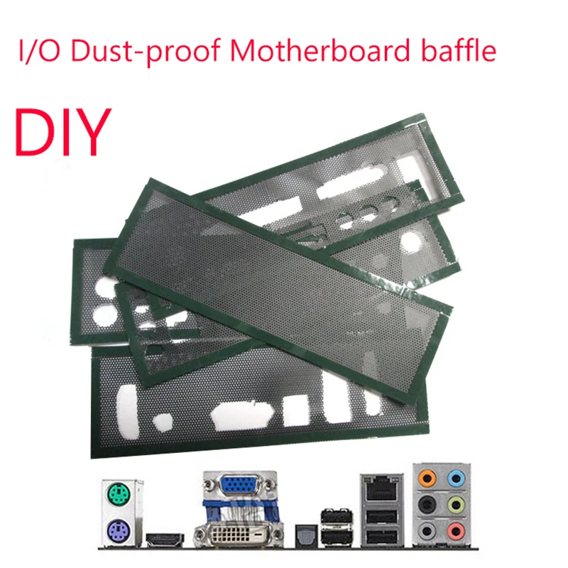 I/O schild Zurück Platte Chassis Halterung von Motherboard Universal DIY Schild backplane PVC PVC Staub Filter Für Computer chassis