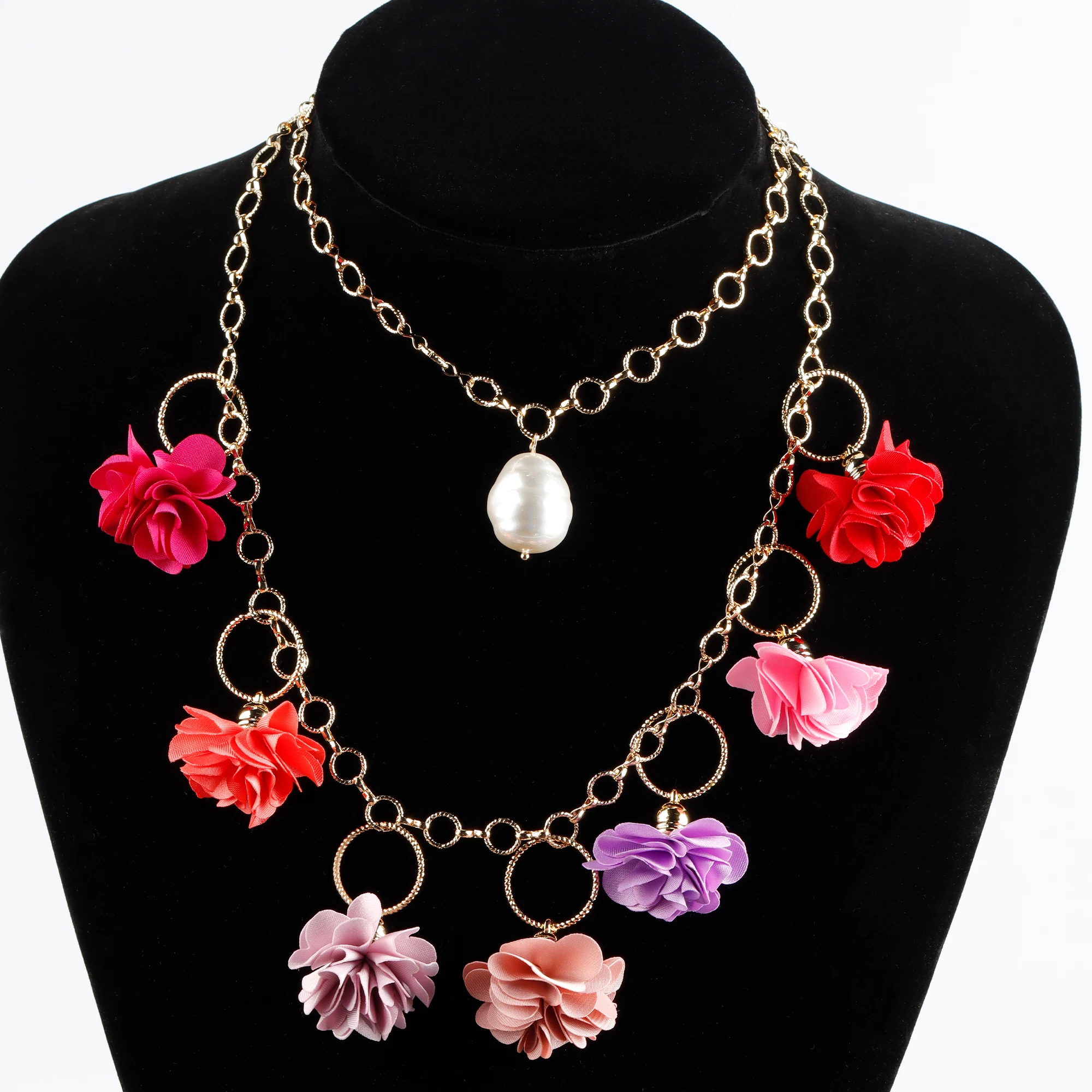 GUFEATHER L21,jewelry accessories,hand made,charms,copper,fabric,jewelry making findings,flower shape,diy pendants,10pcs/lot