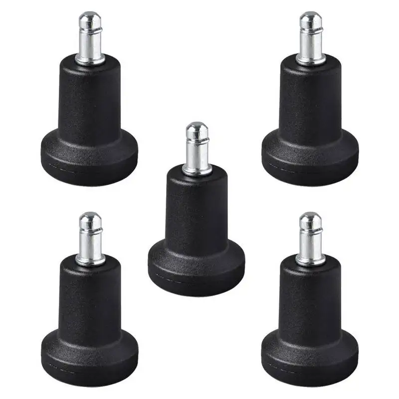 New High Profile Bell Glides Replacement for Office Chair Without Wheels & Bar Stool, Fixed Stationary Caster Glide, 5-Pack