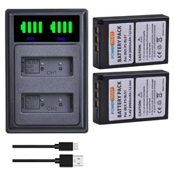 BLS-1 PS-BLS1 Battery and Charger for Olympus E-420, E-450, E-600, E-620, Pen E-P1, E-P2, E-P3, E-PL1, E-PL3 Digital SLR Cameras