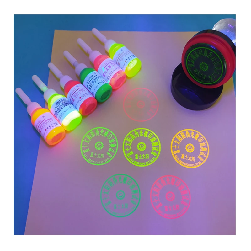 Security oil UV invisible ink  Anti-counterfeiting Fluorescent Special Ink for flash stamp self inking stamp