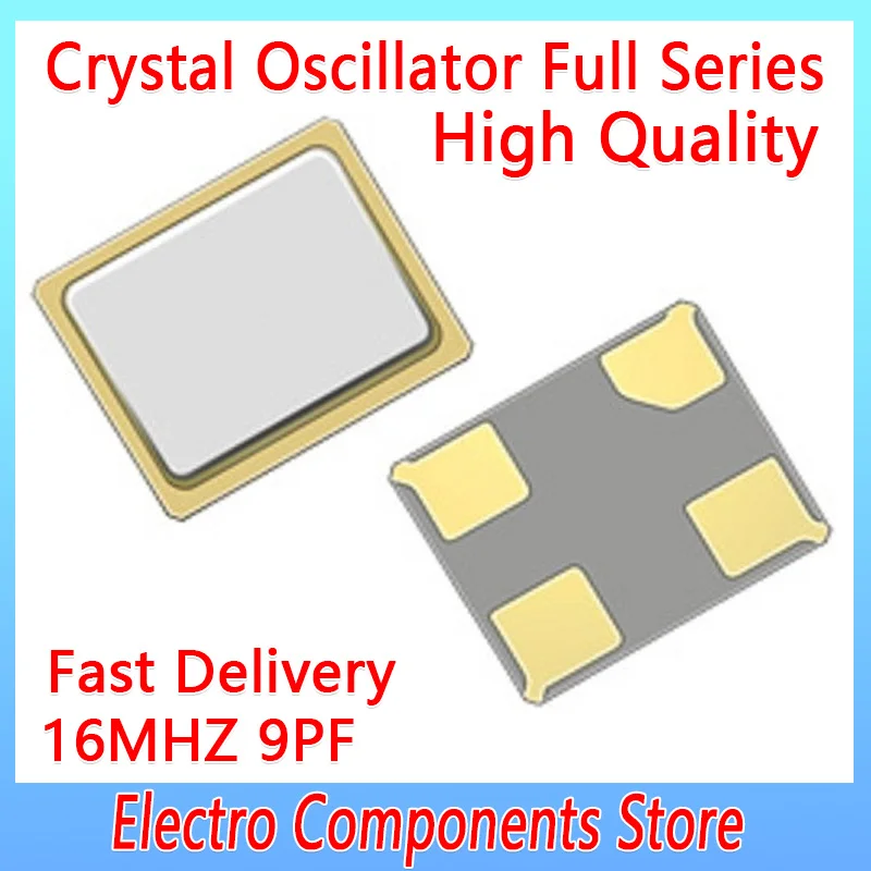 10PCS/Lot 4Pin 2520 2.5*2.0mm 16.000mhz 16MHz 16M Quartz Crystal Resonator 9PF 20PPM Passive SMD Crystal Quartz Resonator