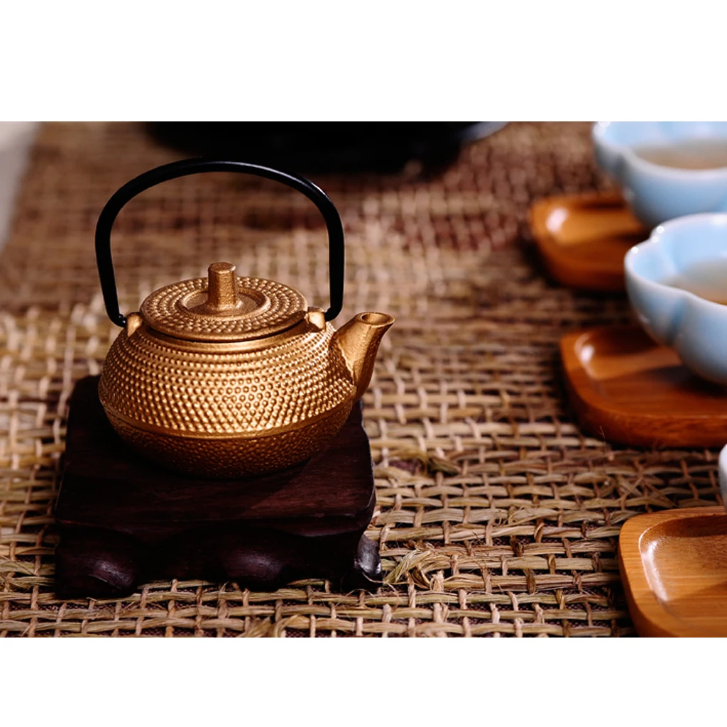 Mini Japanese Style Cast Iron Tea Kettle Tetsubin Small Teapot Tea Pot 50ml