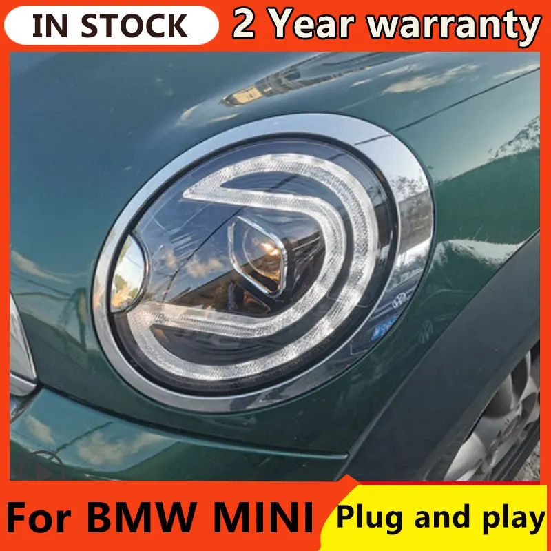 LED Headlights for BMW MINI Headlight assembly 2007-2013 mini R55 / R56 modified LED Headlight day line light