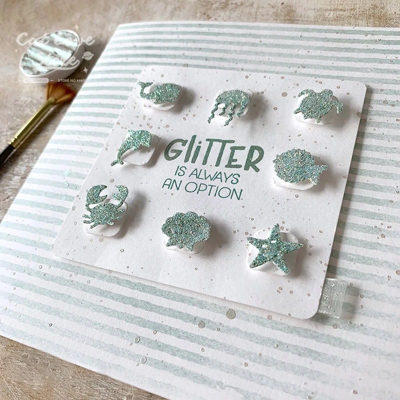 Small Ocean Series Metal Cutting Dies Scrapbooking Stencil DIY Decorative Craft Embossing Die Cuts Card Making New Dies For 2019 image 4
