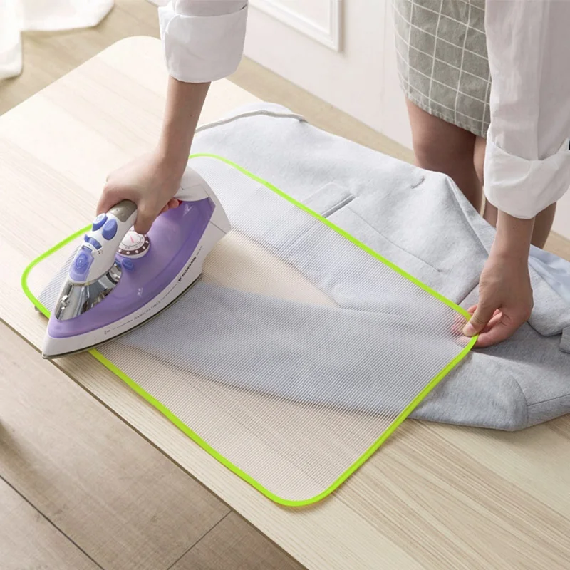 High Temperature Resistance Ironing Scorch Heat Insulation Mesh Cover Cloth Household Pad Mat Protective Cloth Sizes S/L Ir S3N9