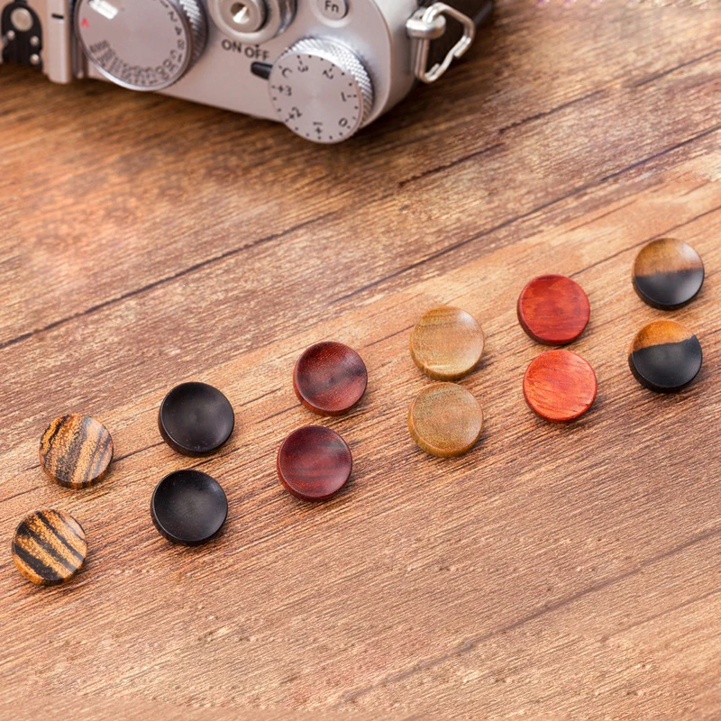 

Wooden Wood Concave Surface Shutter Release Button for Fujifilm X100V XT4 X100F XT30 20 XPRO2 XE3 M10P Fuji X100F