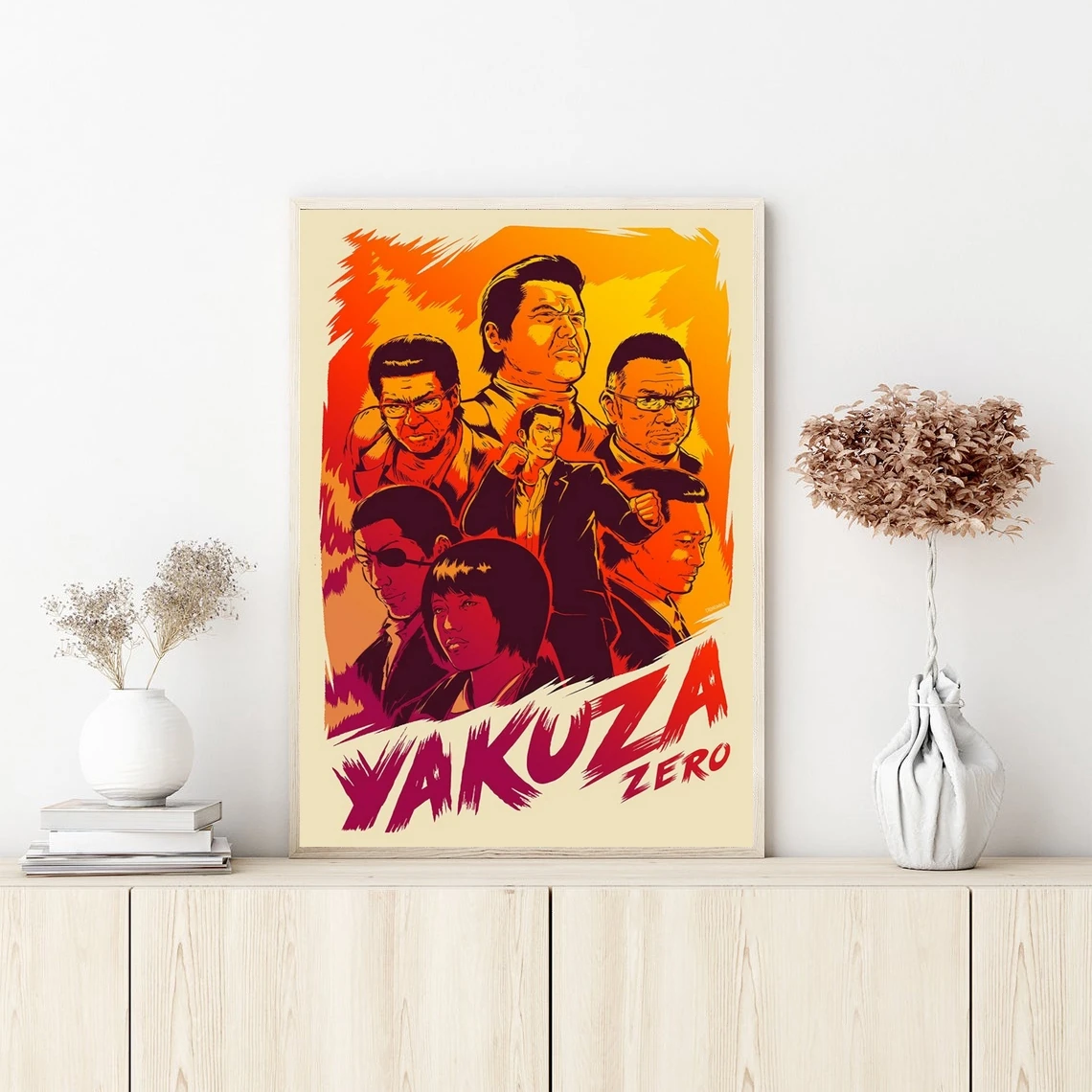 Yakuza Zero Game Poster Wall Art Canvas Painting Bedroom Living Room Home Decoration (No Frame)