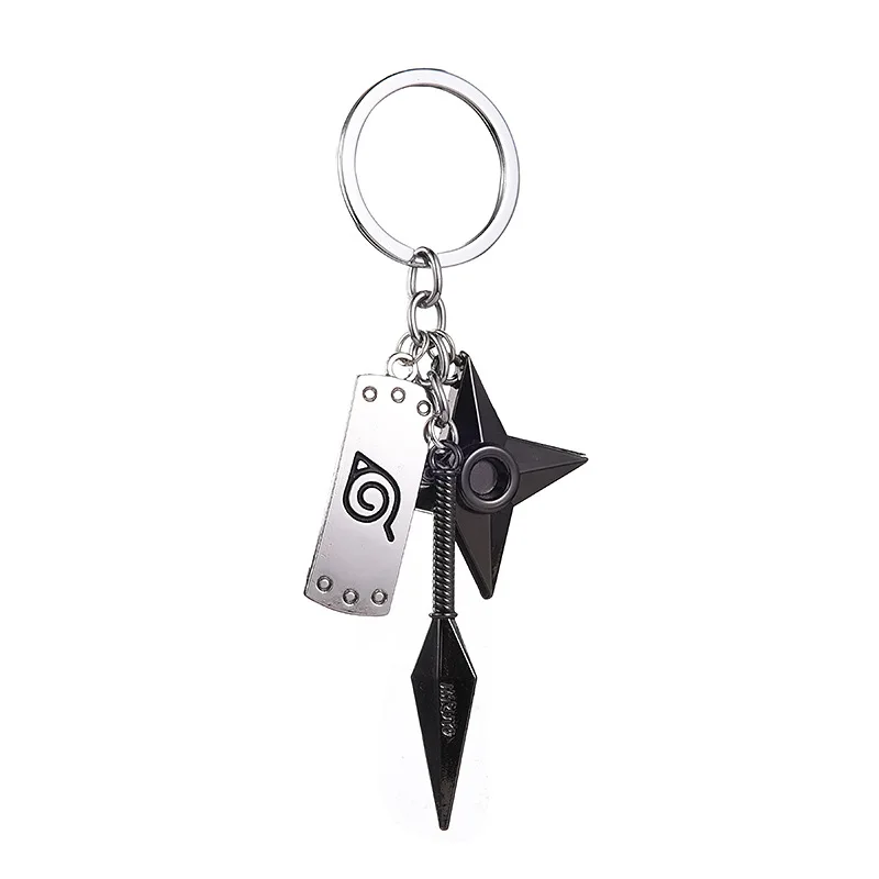 Kunai Shuriken Konoha Ninja Keychain for Bags 2026 Men Anime Trinkets Keyring Accessories Women Jewelry Backpacks view 5