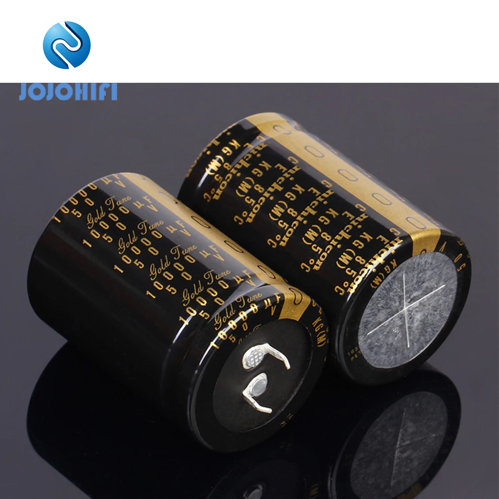 1pcs-6pcs 10000UF 50V 35x50mm Nichicon KG Type II 50V/10000UF Gold Tune Pitch 10mm Audio Electrolytic Capacitor Alloy Feet