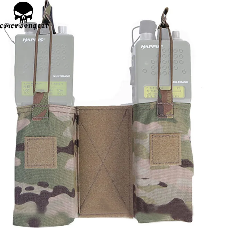 Emerson-حقيبة ملحقات راديو MBITR التكتيكية ، حقيبة مجلة EmersonGear M4 ، خطاف جيب وحلقة