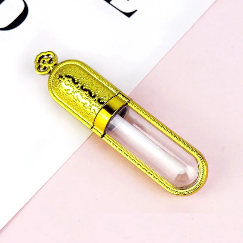 أنبوب بلاستيكي على شكل تاج 6 مل لفرشاة العين بلسم ملمع العسل والعسل ومكياج الأظافر وتعبئة مستحضرات التجميل