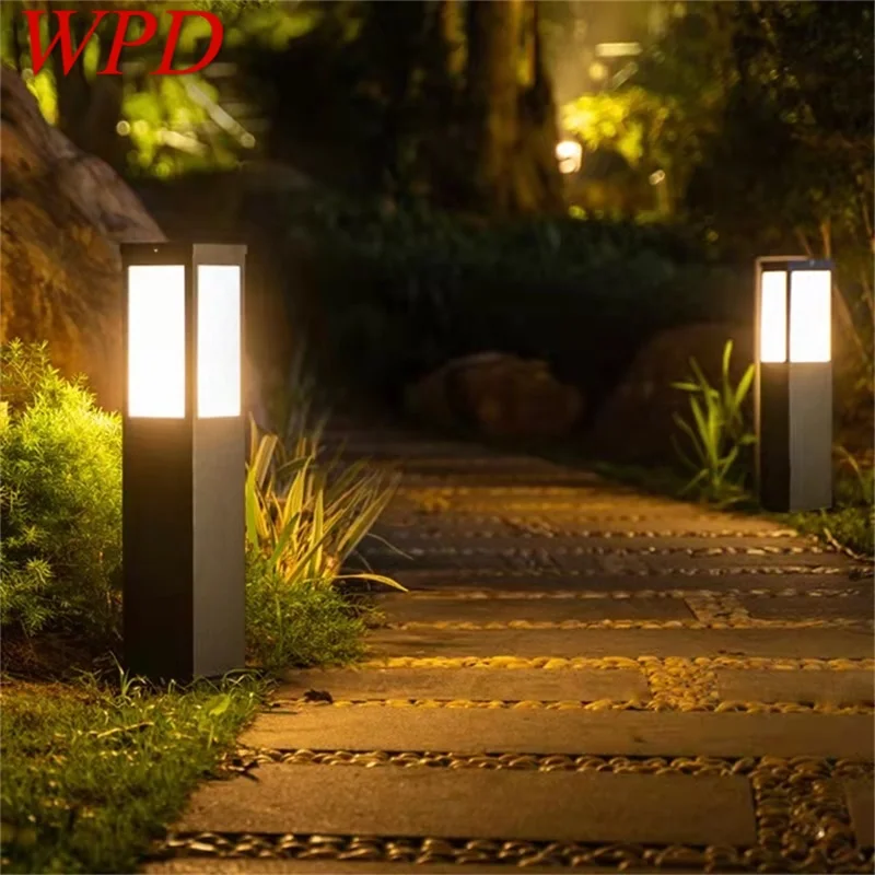 wpd preto gramado ao ar livre lampada moderna luz led a prova dip65 agua ip65 para casa villa caminho jardim 01